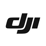 DJI logo, representing the Chinese company renowned for its consumer and professional camera drones and stabilizers. The logo features bold, stylized lettering.