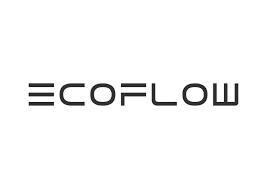 Logo for EcoFlow brand featuring the letters E-C-O-F-L-O-W in a modern, rounded typeface, emphasizing sleek and contemporary design.