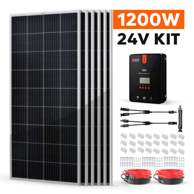 Rich Solar 1200W 24V Solar Kit (RS-K12004)