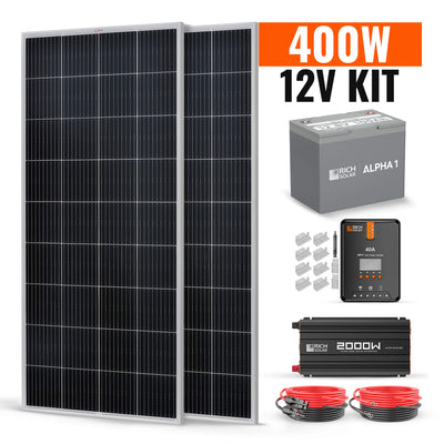 Rich Solar 400W 12V Complete Solar Kit (RS-CK400)