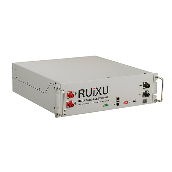 RX-LFP48V100-19 Rack Mounted 3U Module – UL1973 Certified LiFePO4 Battery (RX-LFP48100)