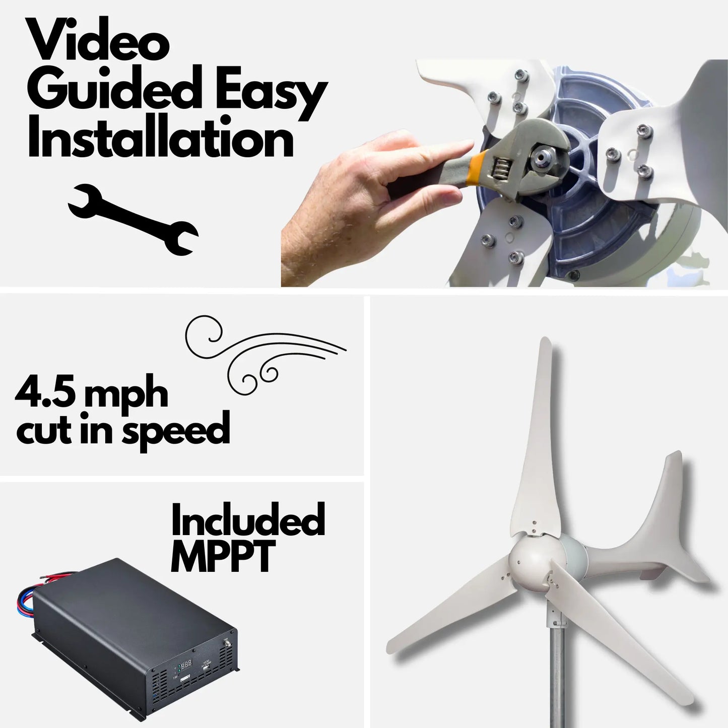 Automaxx Windmill 600W Home Wind Turbine Generator Kit (DB0600ABDBB)