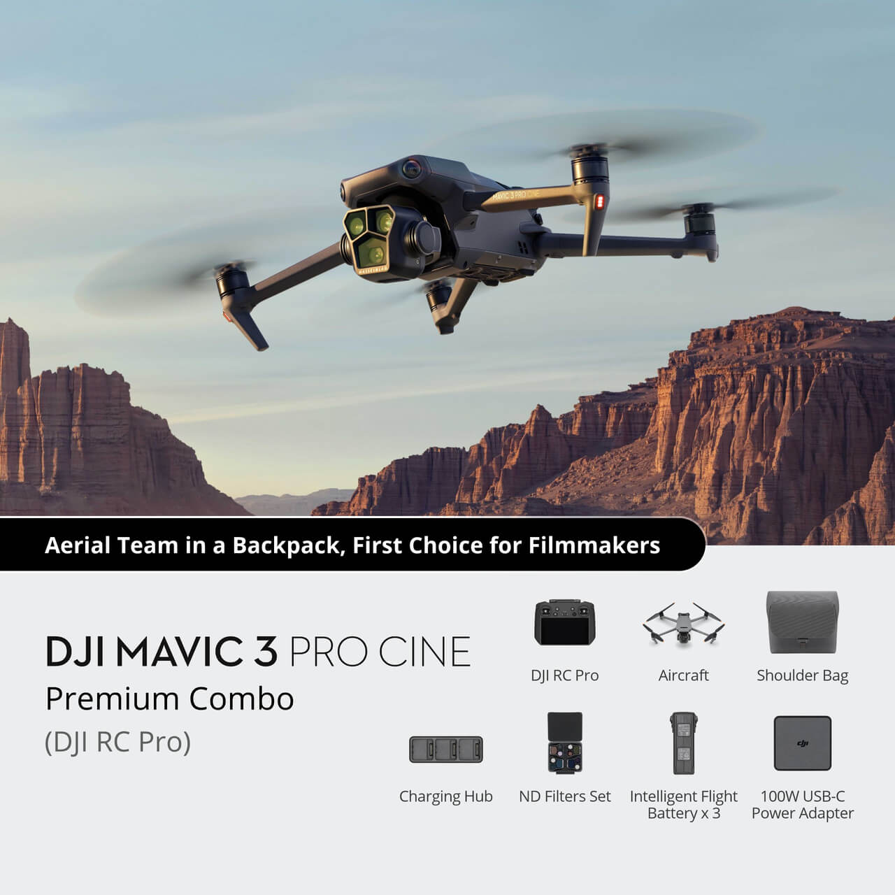 DJI Mavic 3 Pro Cine Drone - Premium Combo with 5.1K Camera (CP.MA.00000664.01)