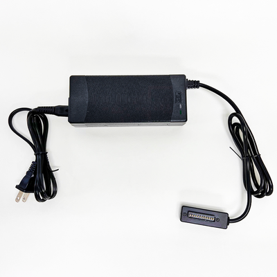 Xpece ONE Waterproof Fishing Drone Battery Charger with a detachable AC cord, rectangular transformer, and magnetic multi-pin connector