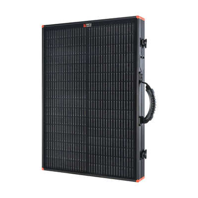 Rich Solar MEGA 100 Portable Briefcase Solar Panel | 100 Watt Portable Solar Panel | Premier 12V Portable Solar Panel for Generators, Power Stations, Vans | High Efficiency (RS-X100B)