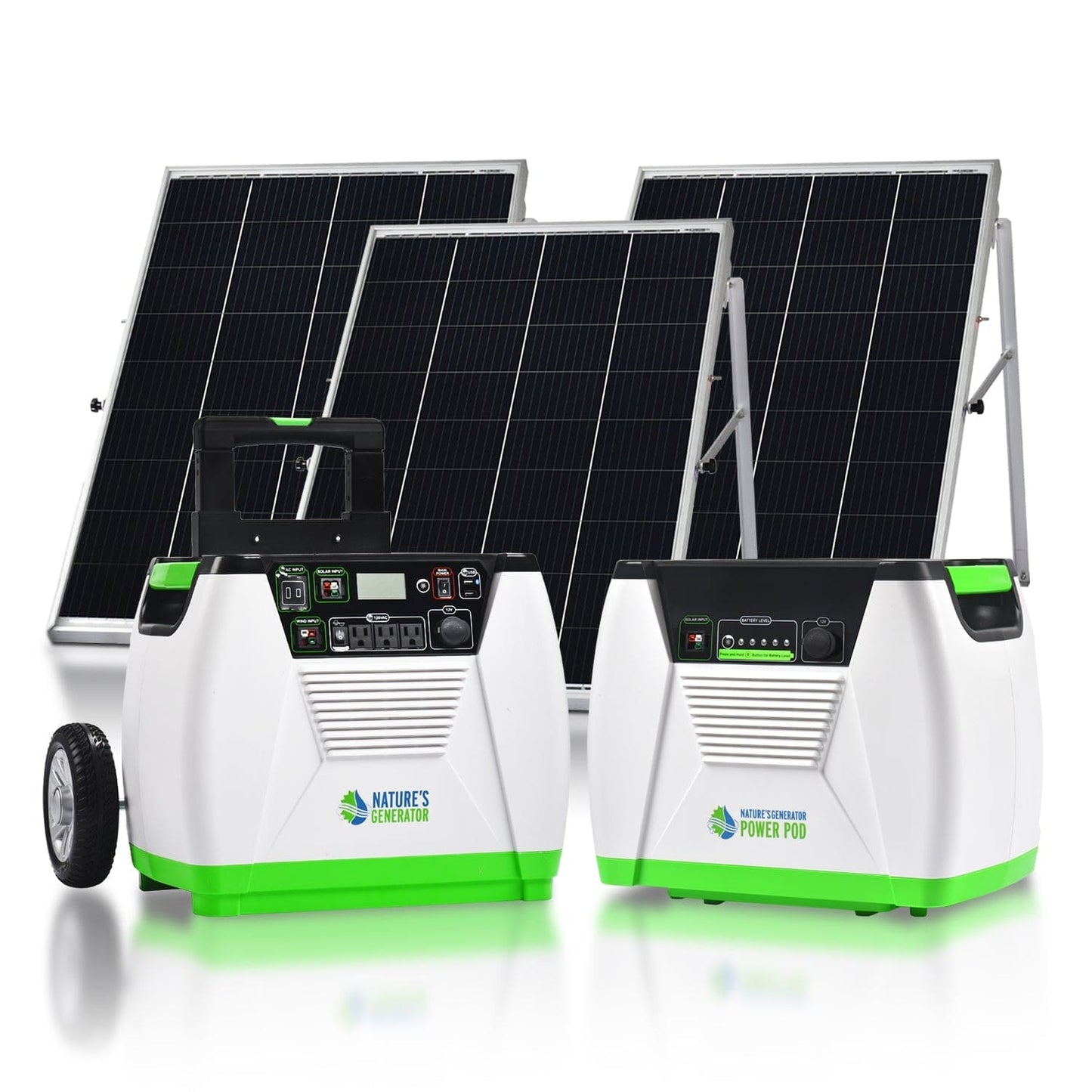 Nature’s Generator - Platinum System | 1800W Solar Generator + Power Pod (GXNGPT)