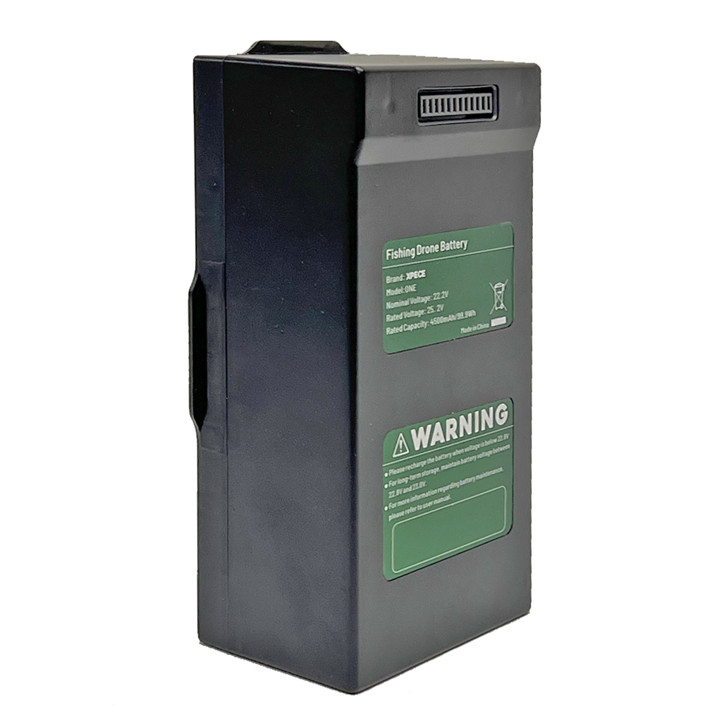 waterproof fishing drone battery for xpece one side angle view