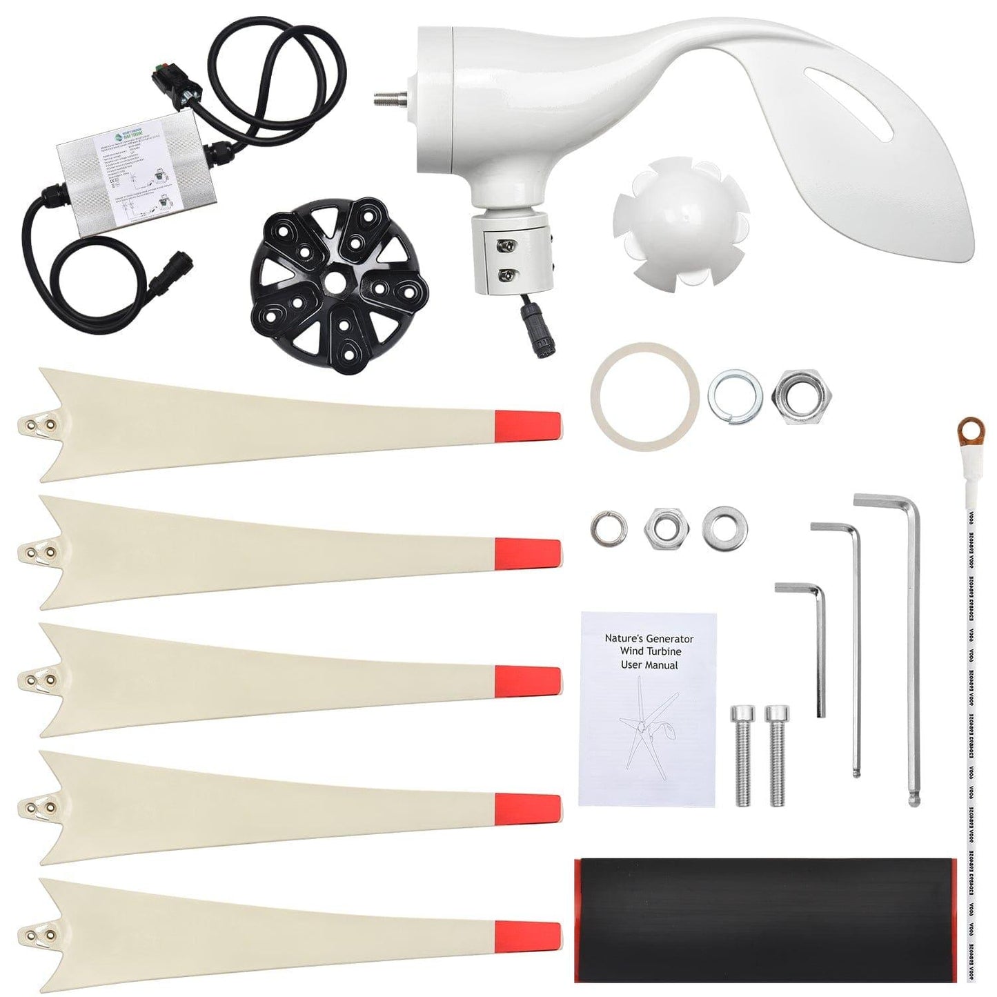 Nature’s Generator Platinum - WE System | 1800W Solar & Wind Power Kit (HKNGPTWE)