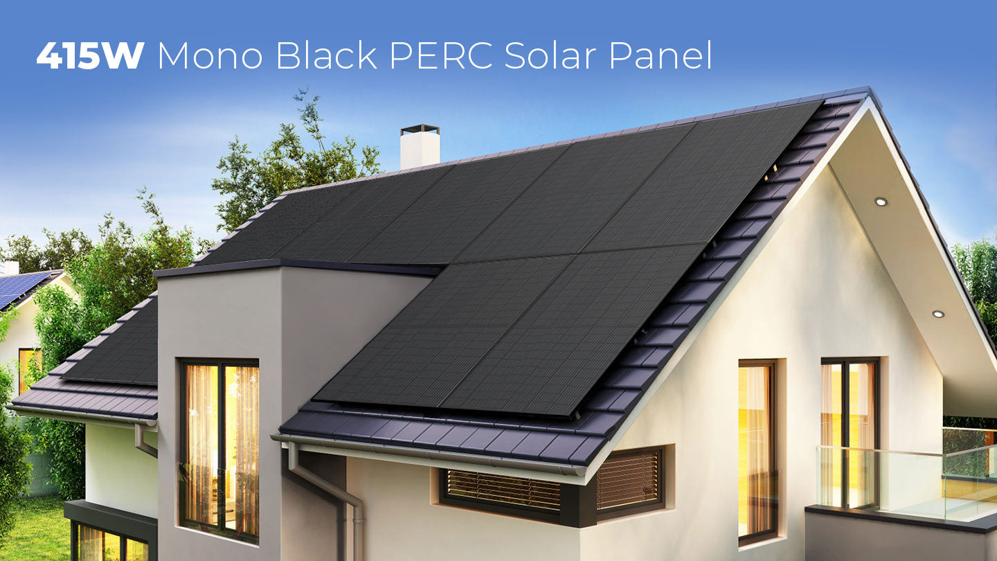 SunGoldPower 415W Mono Black Solar Panel | High-Efficiency | Durable Solar Energy Solution (SG-415WM)