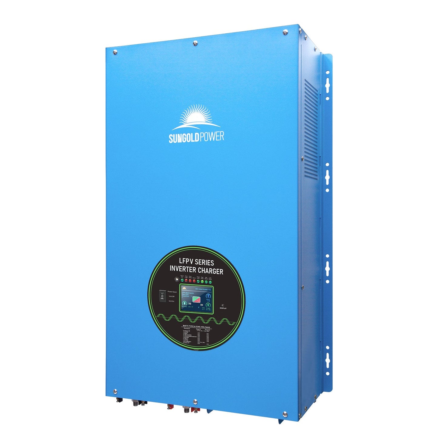 SunGoldPower 18000W 48V Split Phase Pure Sine Wave Inverter Charger (LFPV18K48V240VSP)