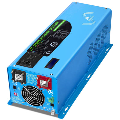 SunGoldPower 4000W DC 24V Split Phase Pure Sine Wave Inverter With Charger (LFP4K24V240VSP)