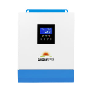 SunGoldPower 3000W 24V Solar Inverter Charger | Pure Sine Wave | DC 24V to AC 120V (SPH302480A)