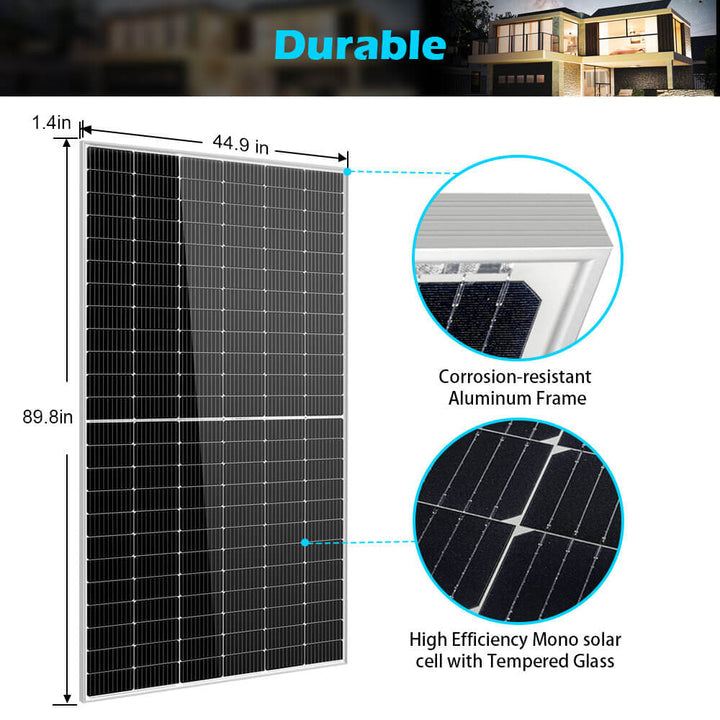 SunGoldPower 415W Mono Black Solar Panel | High-Efficiency | Durable Solar Energy Solution (SG-415WM)