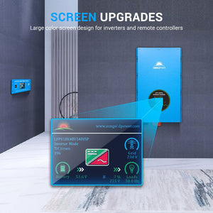 SunGoldPower 12KW Split-Phase Inverter | Pure Sine Wave | DC 48V to AC 120V/240V (No MPPT) (LFPV12K48V240VSP)