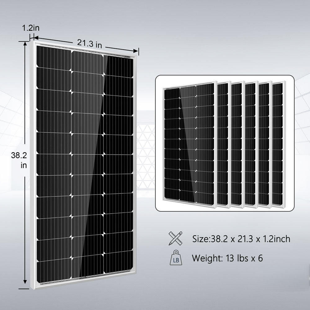 SunGoldPower Off Grid Solar Kit 3000W Inverter 12VDC 120V Output LifePO4 Battery 600 watt Solar Back Up (SGK-PRO3*)