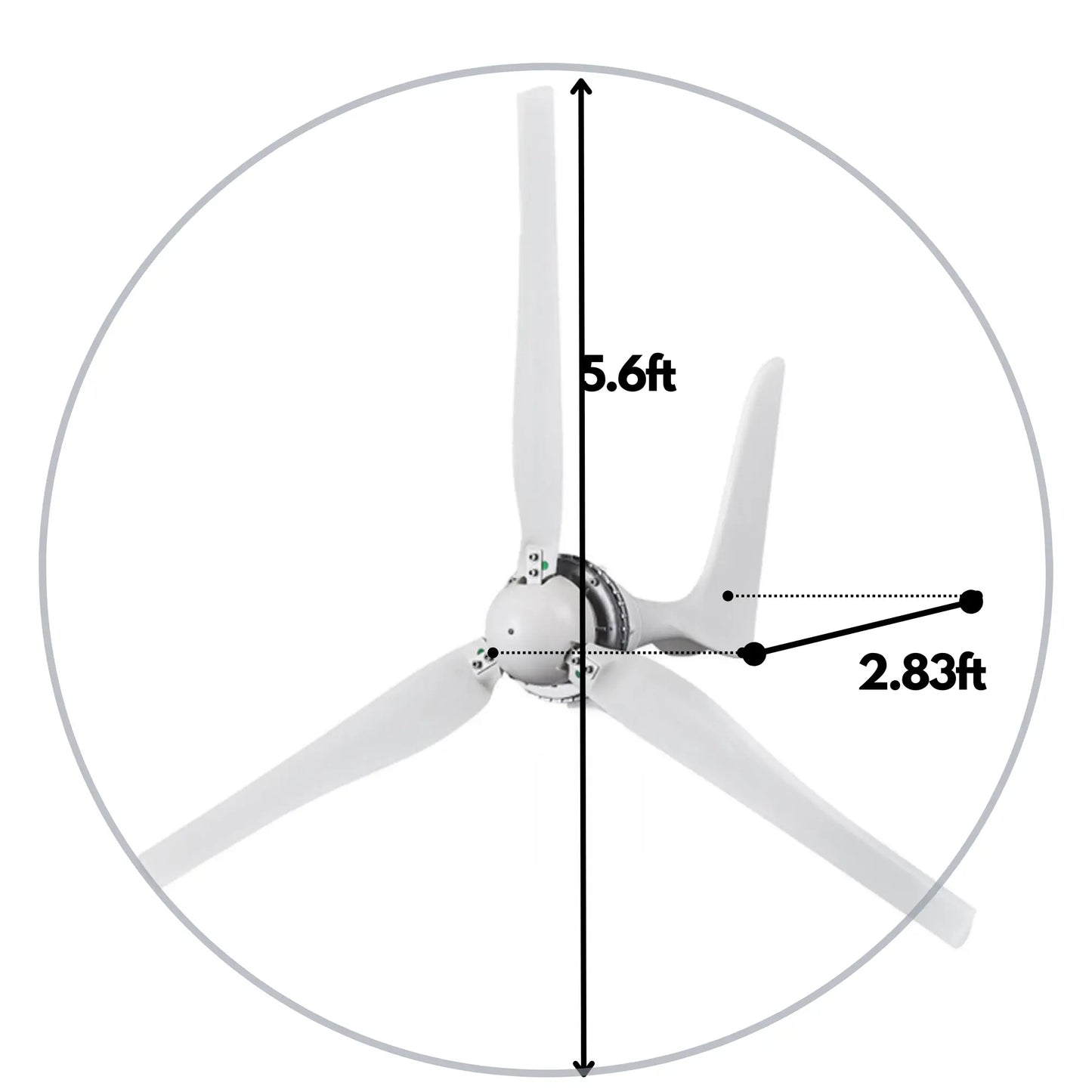 Automaxx Windmill 1500W Wind Turbine Generator Kit – Off-Grid Renewable Power for Homes & RVs (DA1500A9DE)