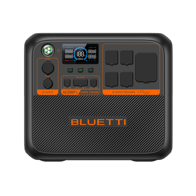 BLUETTI AC200P L Portable Power Station 2,400W 2,304Wh (P-AC200PL-US-GY-BL-010)