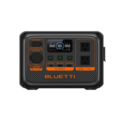 BLUETTI AC2P Portable Power Station 300W 230.4Wh (P-AC2P-US-GY-BL-010)