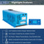 SunGoldPower 4000W DC 24V Split Phase Pure Sine Wave Inverter With Charger (LFP4K24V240VSP)