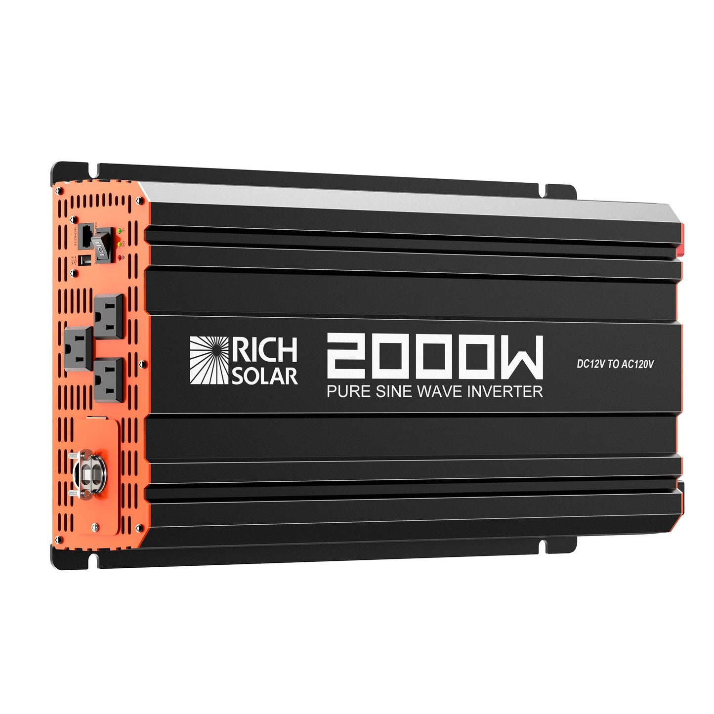 Rich Solar NOVA PURE 2K | 2000 Watt (2kW) 12 Volt Industrial Pure Sine Wave Inverter | Powerful 2000W 12V Off-Grid Inverter for RVs, Trailers, Campers, Vans, Trucks, Overlanders, Boats | Top Rated (RS-V2P12)