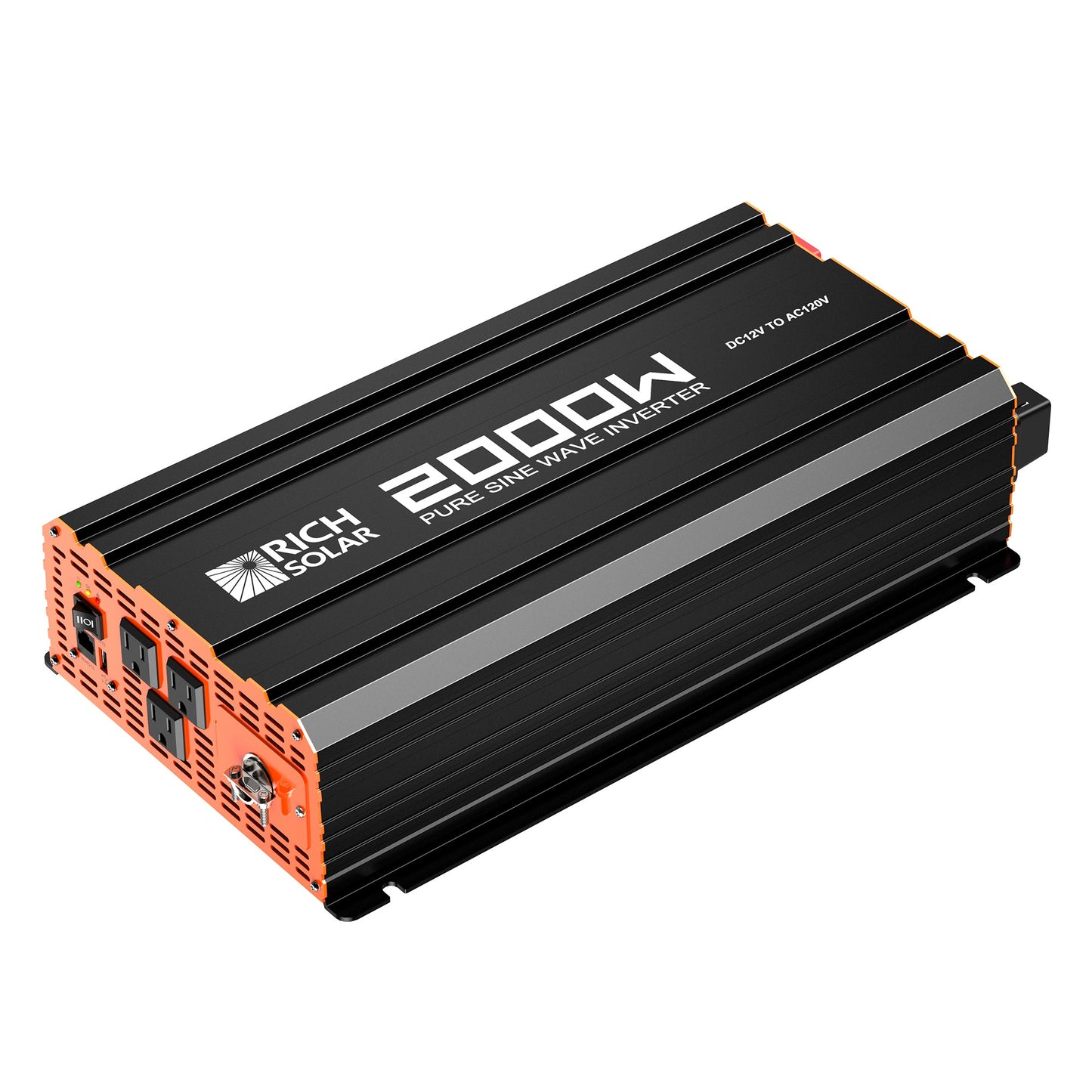 Rich Solar NOVA PURE 2K | 2000 Watt (2kW) 12 Volt Industrial Pure Sine Wave Inverter | Powerful 2000W 12V Off-Grid Inverter for RVs, Trailers, Campers, Vans, Trucks, Overlanders, Boats | Top Rated (RS-V2P12)