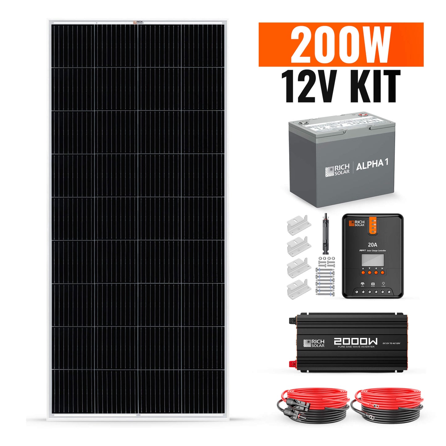 Rich Solar 200 Watt Complete Solar Kit (RS-CK200)