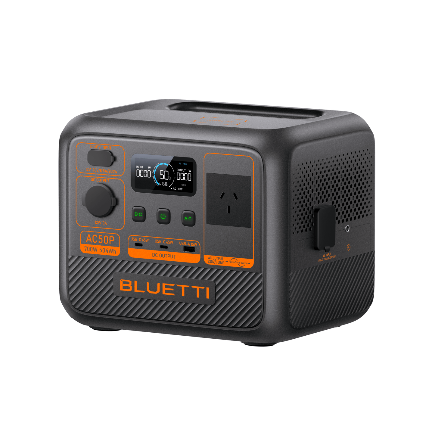 BLUETTI AC50P Portable Power Station 700W 504Wh (P-AC50P-US-GY-BL-010) - Do not active