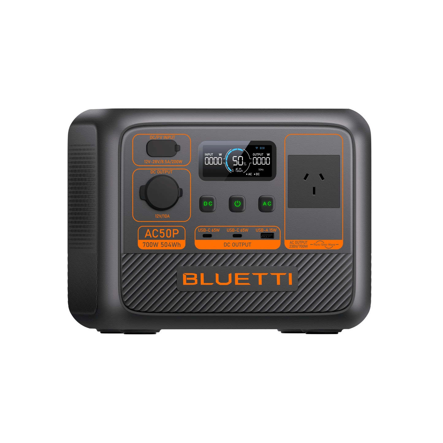 BLUETTI AC50P Portable Power Station 700W 504Wh (P-AC50P-US-GY-BL-010) - Do not active