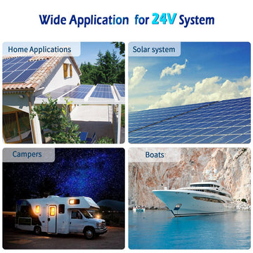 SunGoldPower 3000W Low-Frequency Inverter | Pure Sine Wave | DC 24V to AC 120V (LFP3K24V120VSG)