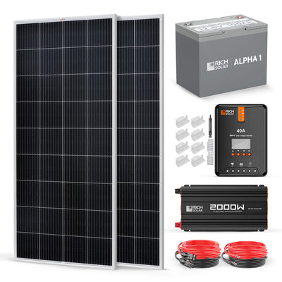 Rich Solar 400 Watt Complete Solar Kit (RS-CK400)