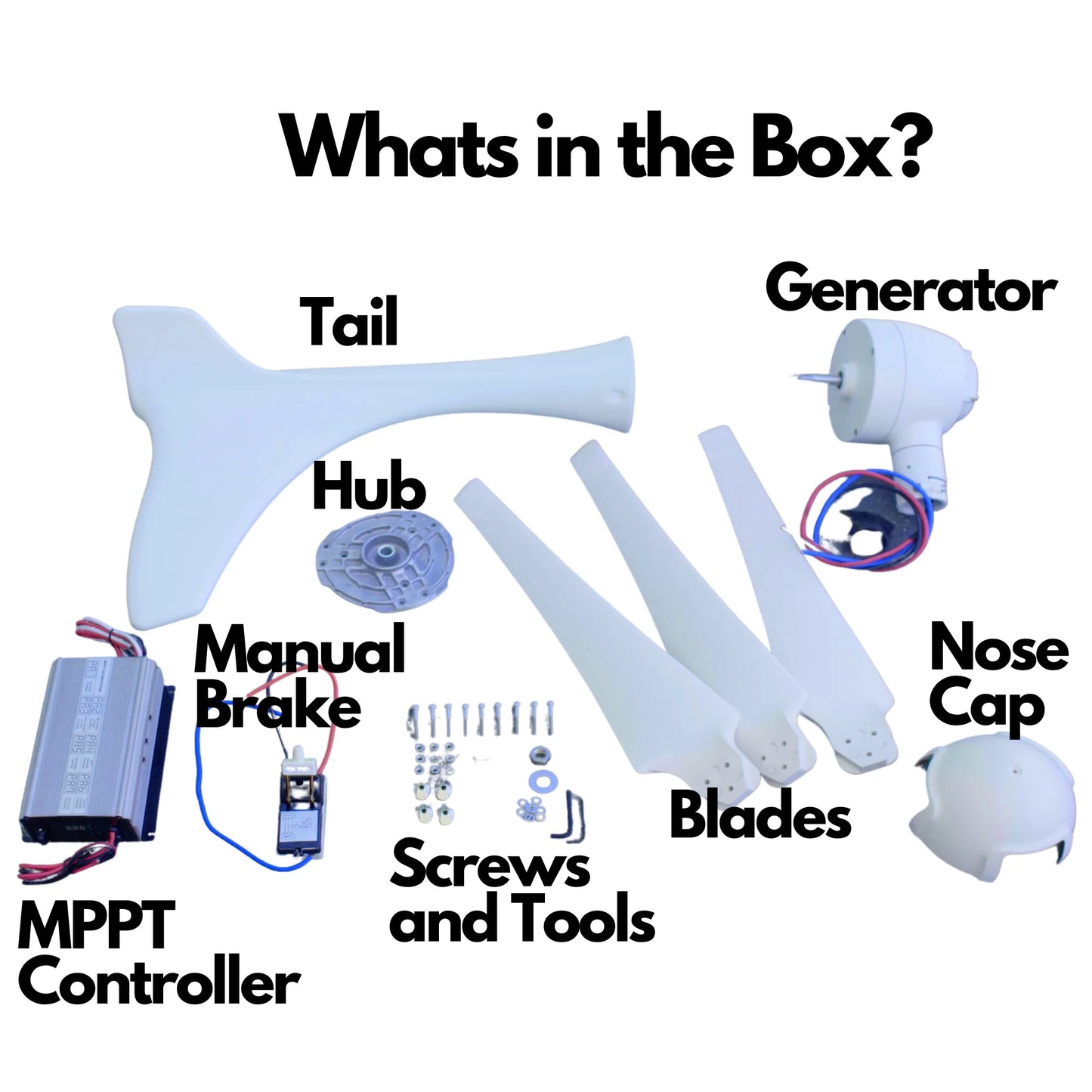 Automaxx Windmill 400W Home & Land Wind Turbine Generator Kit (DB0400ABBB*)