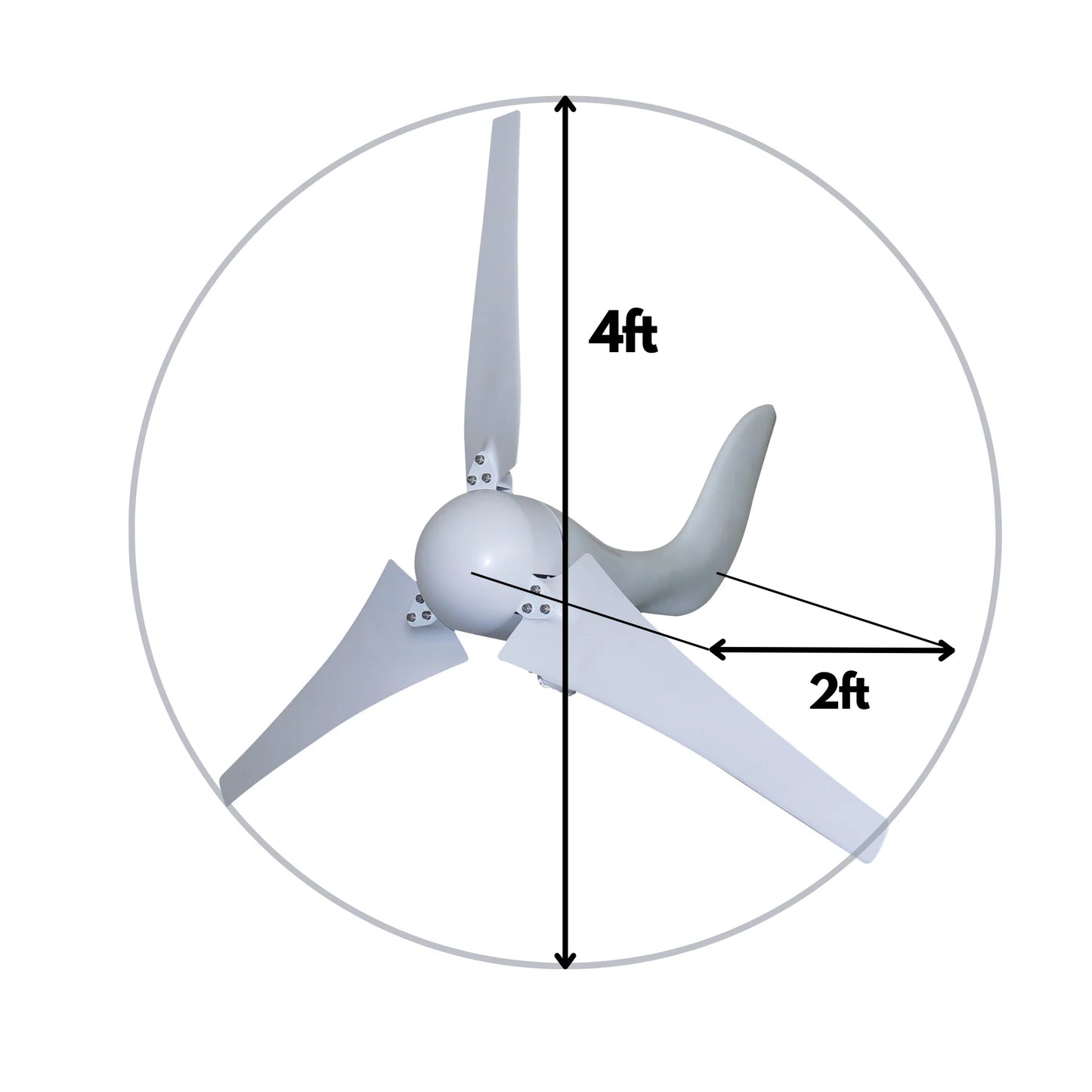 Automaxx Windmill 400W Home & Land Wind Turbine Generator Kit (DB0400ABBB*)