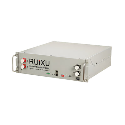 RUiXU 48V Server Rack battery | 19" Rack Mounted 3U Module | UL1973 | UL9540A| CEC | SGIP (RX-LFP48100)