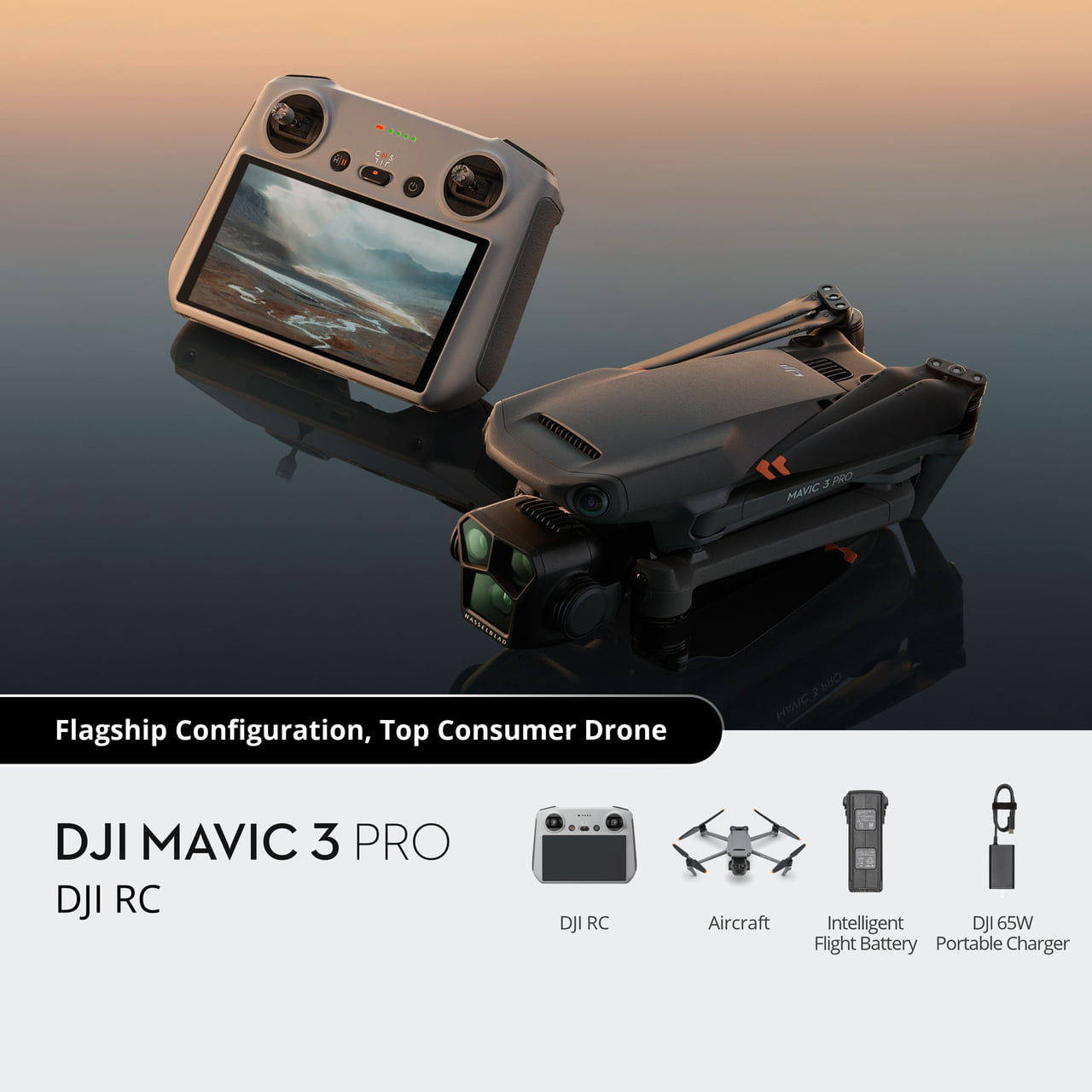DJI Mavic 3 Pro Fly More Combo with DJI RC Pro Controller - Advanced 4K Drone (CP.MA.00000662.01)