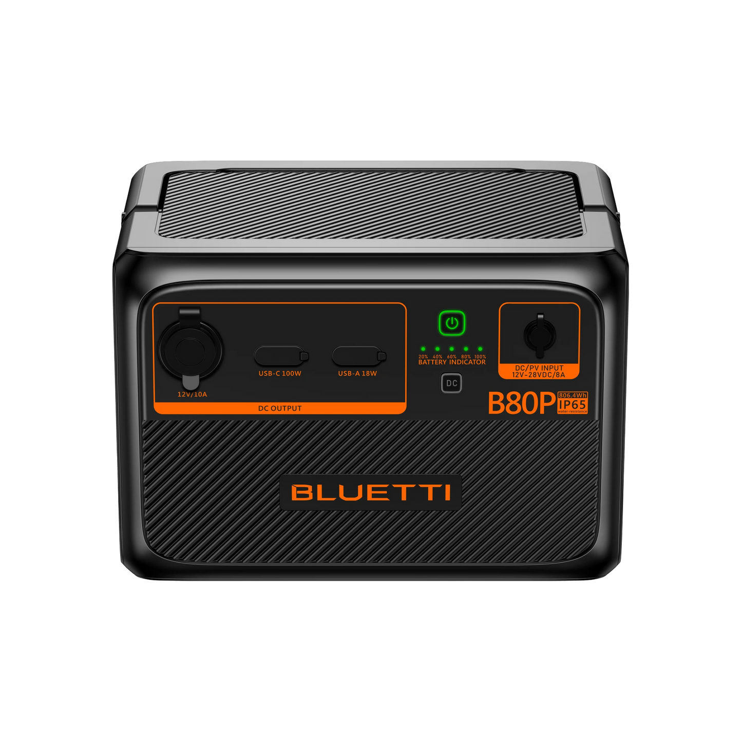 BLUETTI B80P Expansion Battery 806Wh LiFePO₄ Portable Power Backup (P-B80P-US-GY-BL-010)