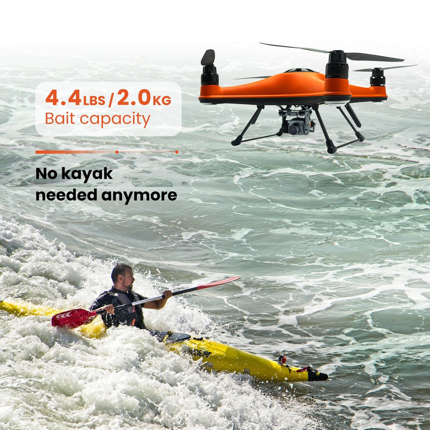 waterproof fishing drone with 4k camera