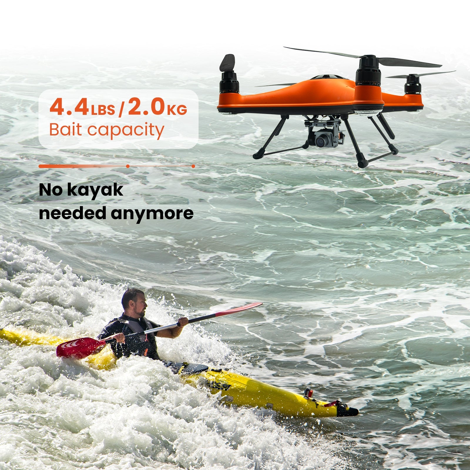 waterproof fishing drone with 4k camera