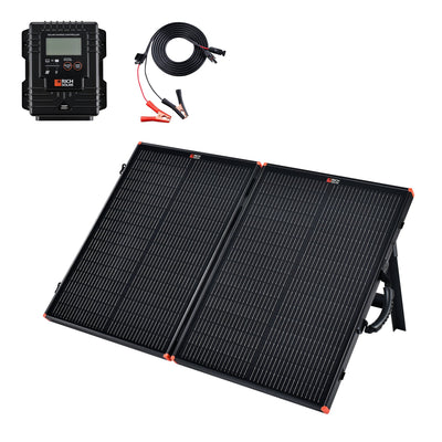 Rich Solar MEGA 100 Portable Briefcase Charging Kit | 100 Watt Portable Solar Panel | Premium 12V Portable Solar Panel for Generators, Boats, Power Stations | High Efficiency (RS-X100BC)