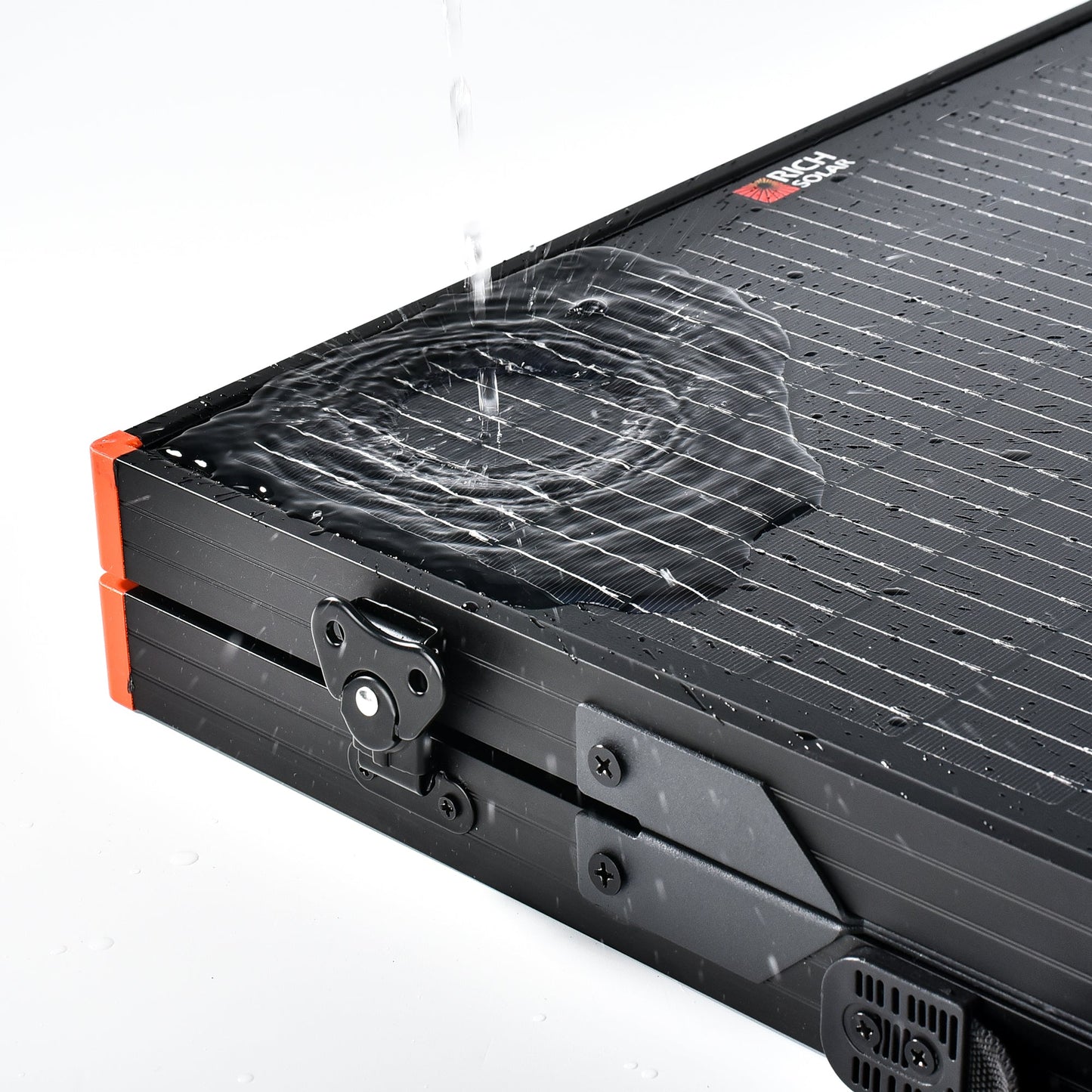 Rich Solar MEGA 100 Portable Briefcase Solar Panel | 100 Watt Portable Solar Panel | Premier 12V Portable Solar Panel for Generators, Power Stations, Vans | High Efficiency (RS-X100B)