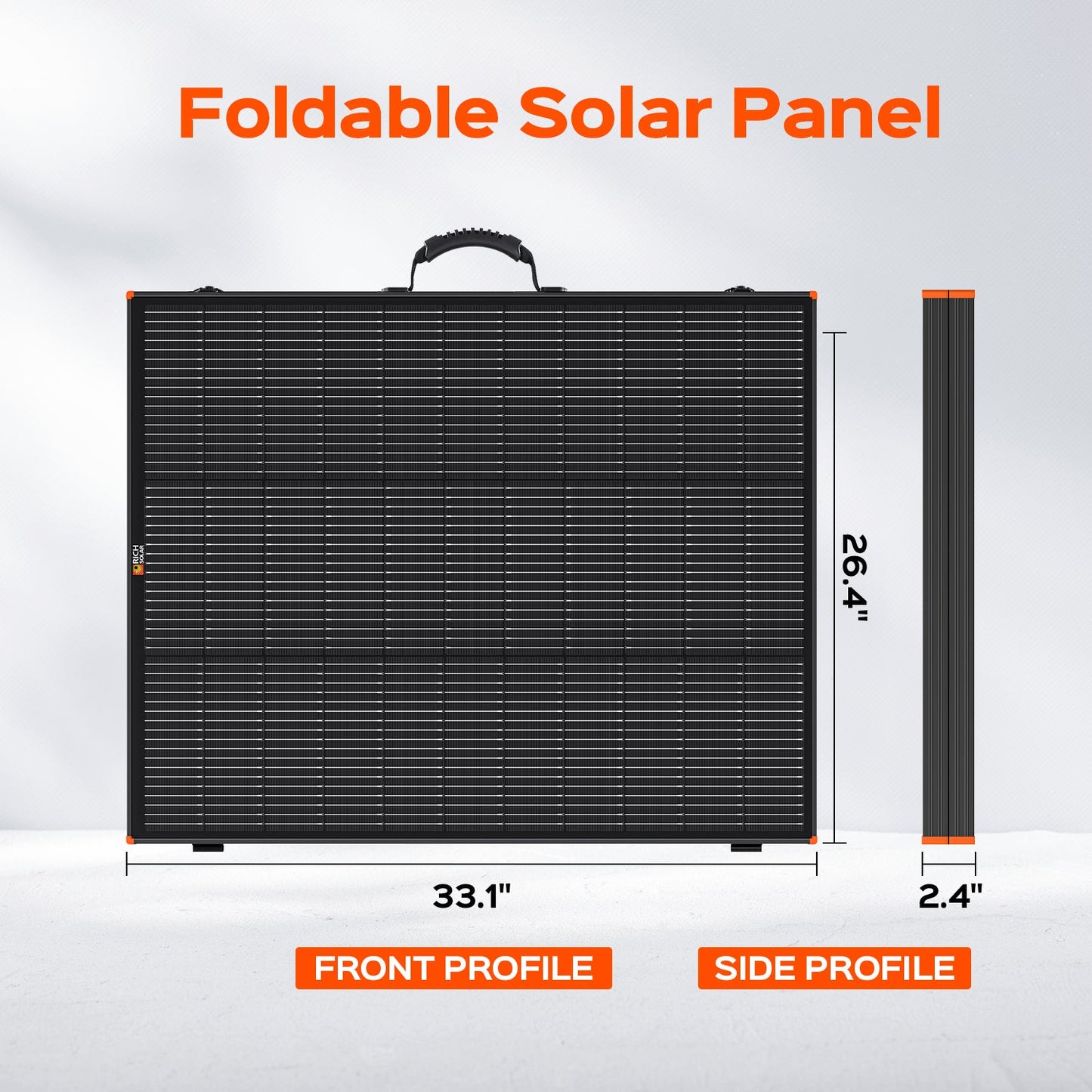 Rich Solar MEGA 200 Portable Briefcase Solar Panel | 200 Watt Portable Solar Panel | Powerful 12V Portable Solar Panel for Generators, Power Stations, Campers | High Efficiency (RS-X200B)