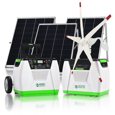 Nature’s Generator Platinum - WE System | 1800W Solar & Wind Power Kit (HKNGPTWE)