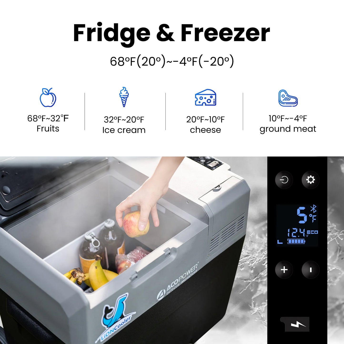 ACOPOWER LiONCooler Pro Portable Solar Fridge Freezer - 30L,40L,50L (HY-P30)