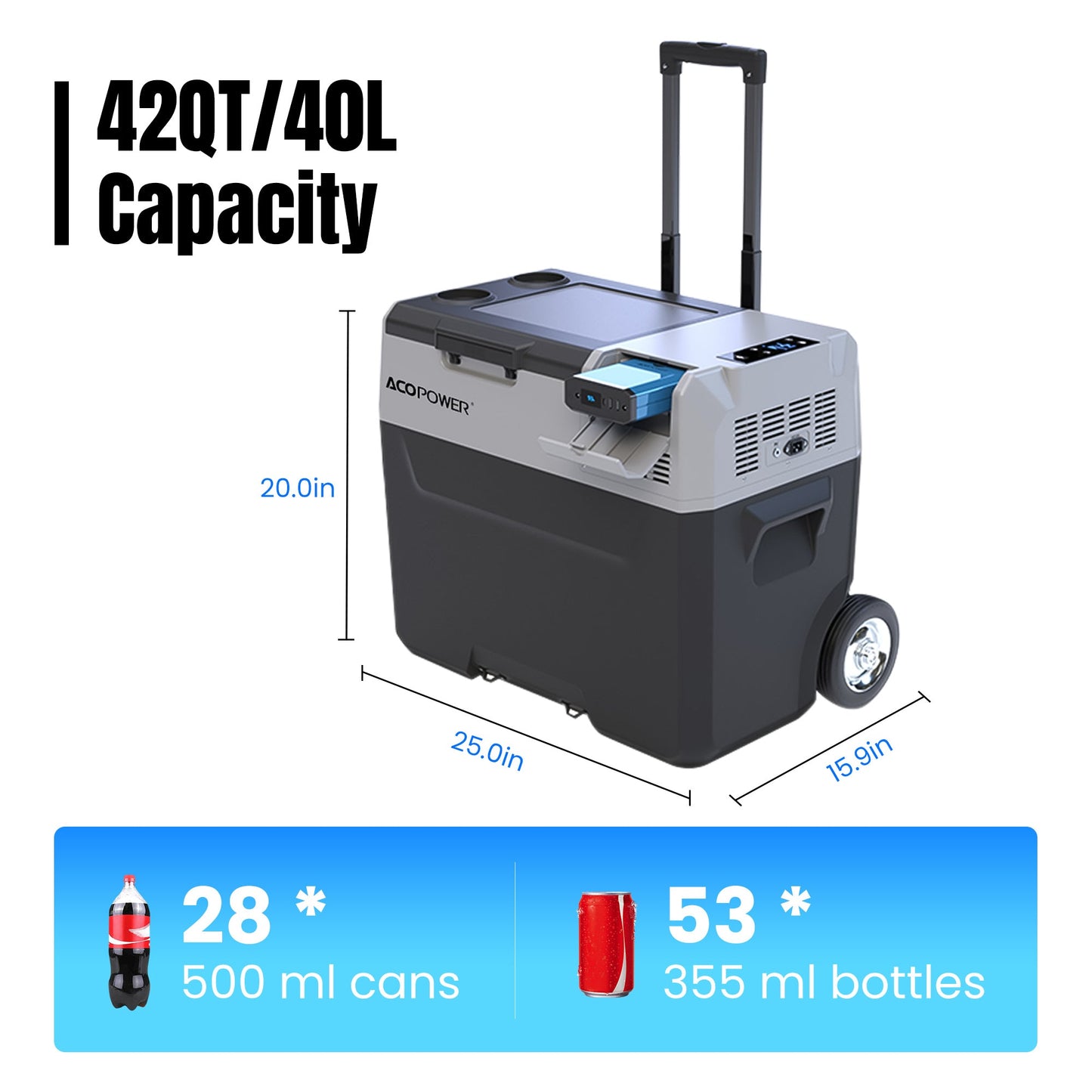 ACOPOWER LiONCooler Pro Portable Solar Fridge Freezer - 30L,40L,50L (HY-P30)