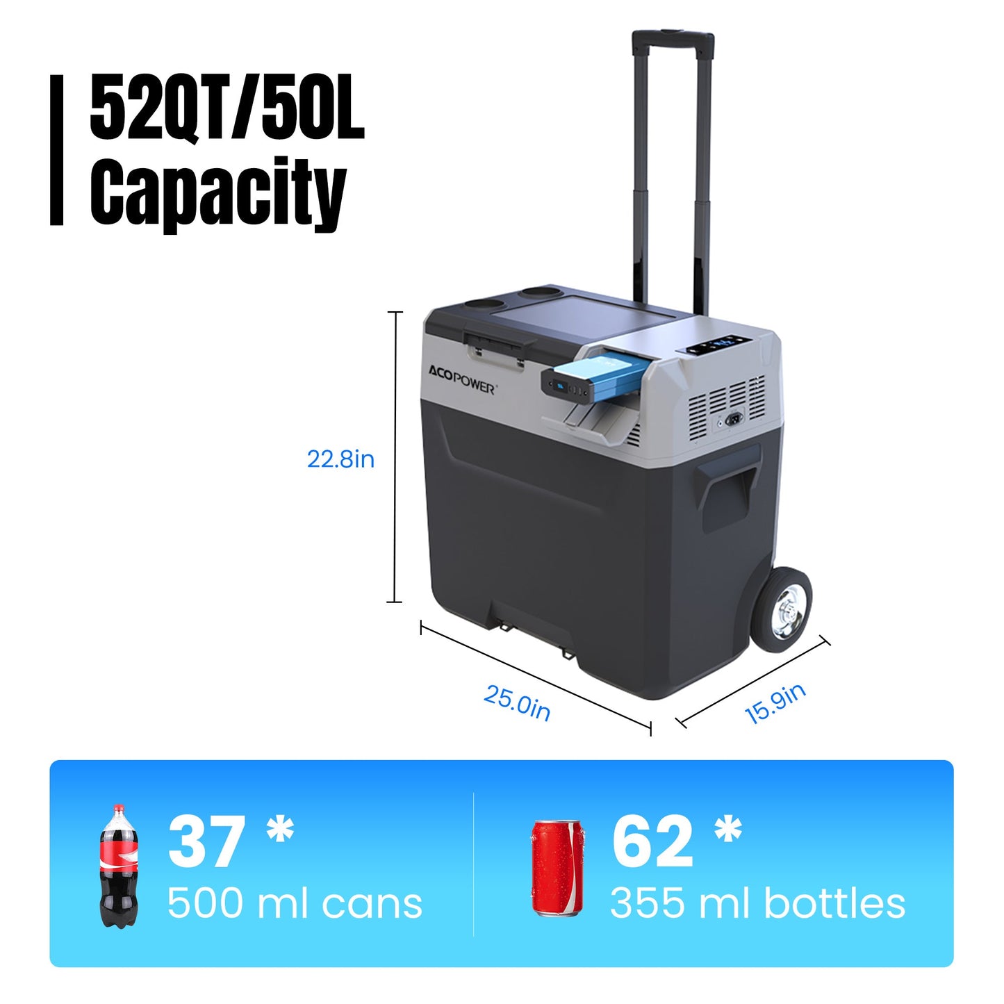 ACOPOWER LiONCooler Pro Portable Solar Fridge Freezer - 30L,40L,50L (HY-P30)
