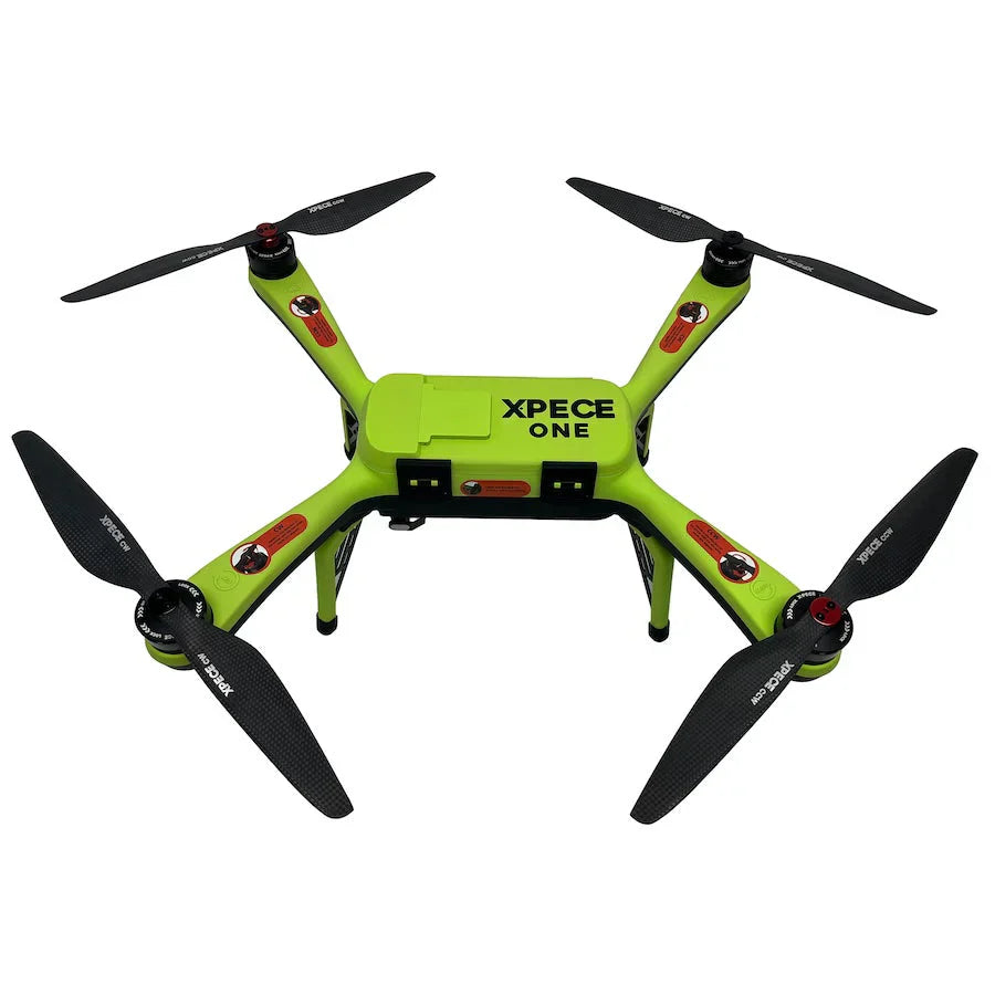 xpece one fishing drone side top angle view