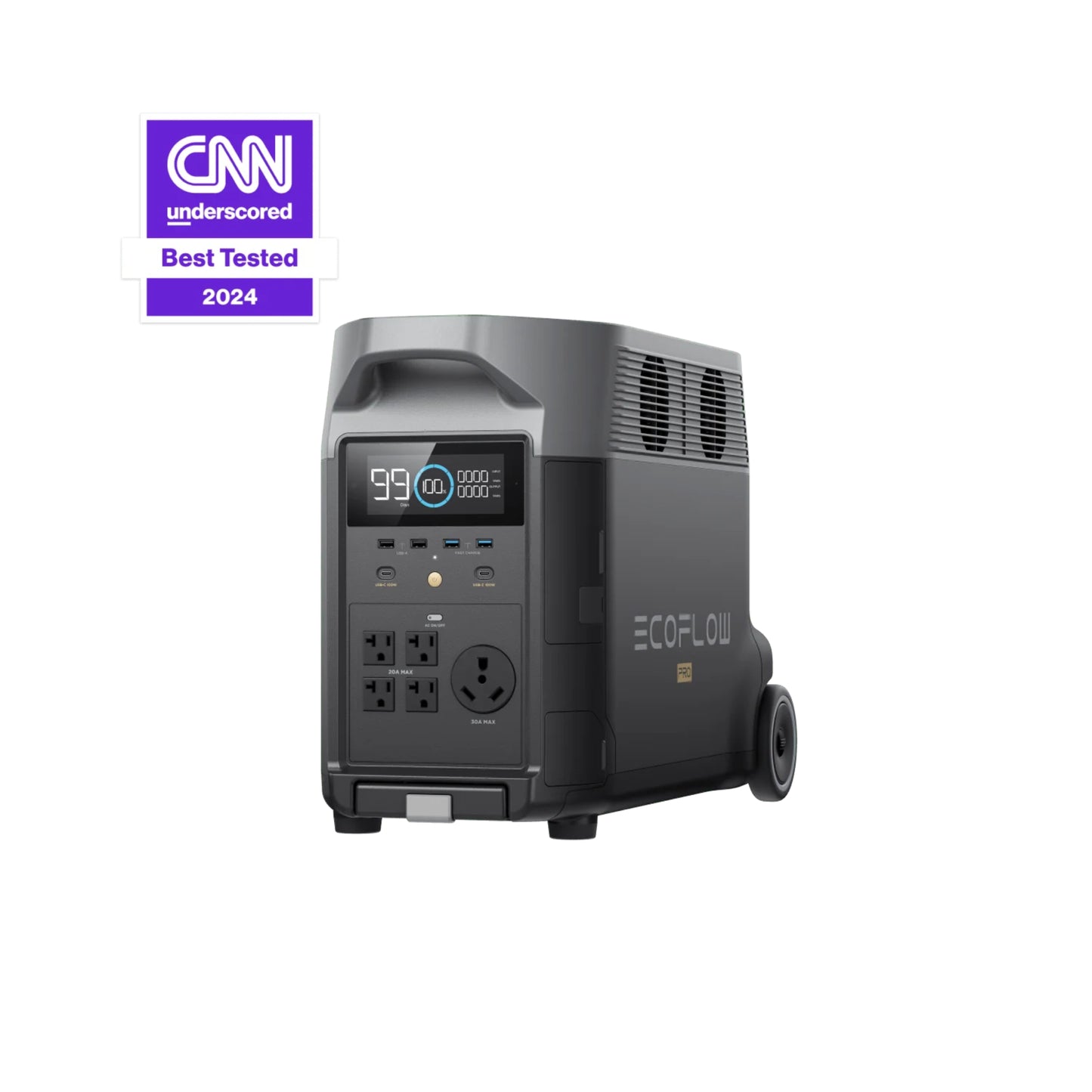 EcoFlow DELTA Pro Portable Power Station | 3.6-25kWh Expandable Capacity (DELTAPro-1600W-US)