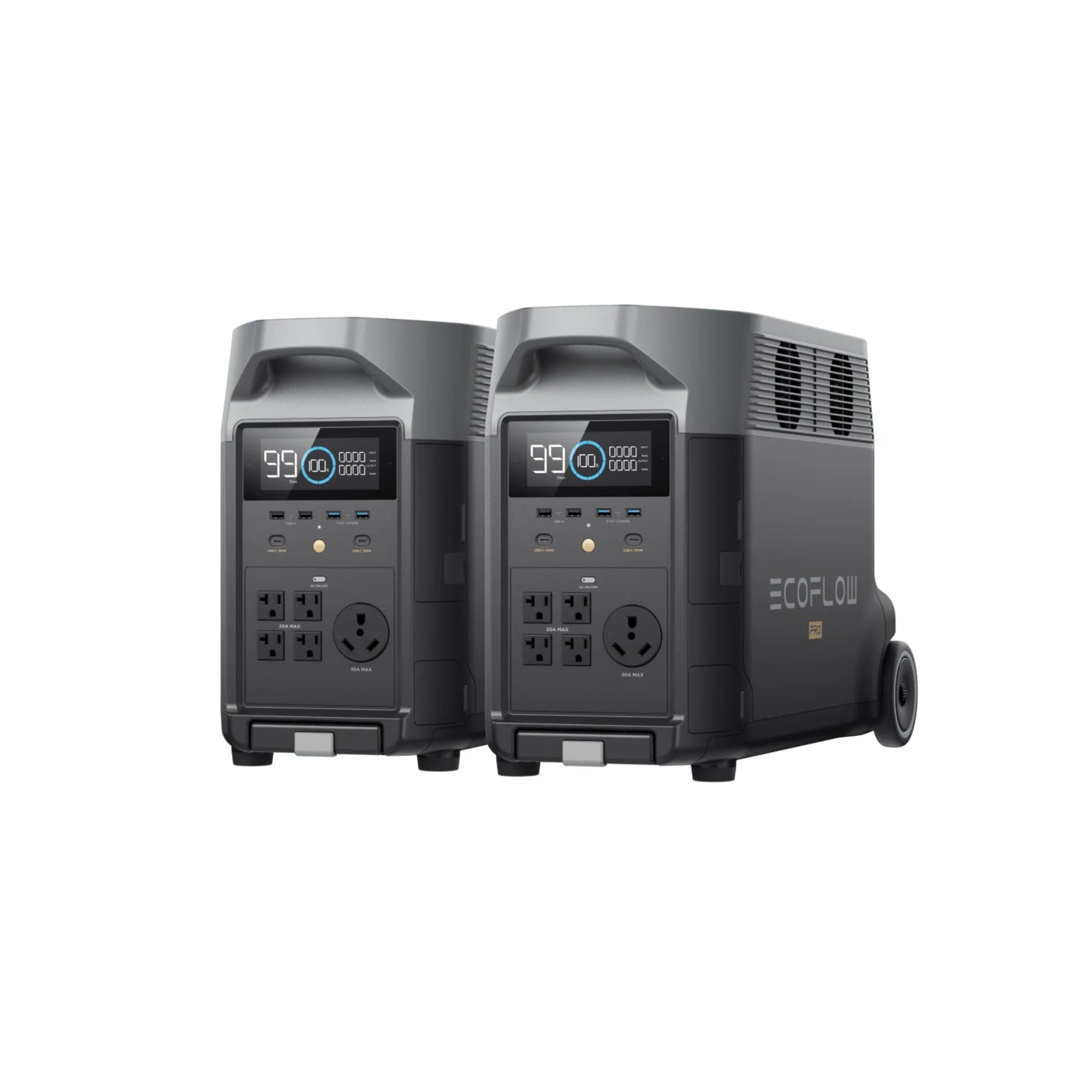 EcoFlow DELTA Pro Portable Power Station | 3.6-25kWh Expandable Capacity (DELTAPro-1600W-US)