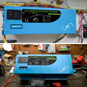 SunGoldPower 4000W Low-Frequency Split-Phase Inverter | Pure Sine Wave | DC 12V to AC 120V/240V (LFP4K12V240VSP)