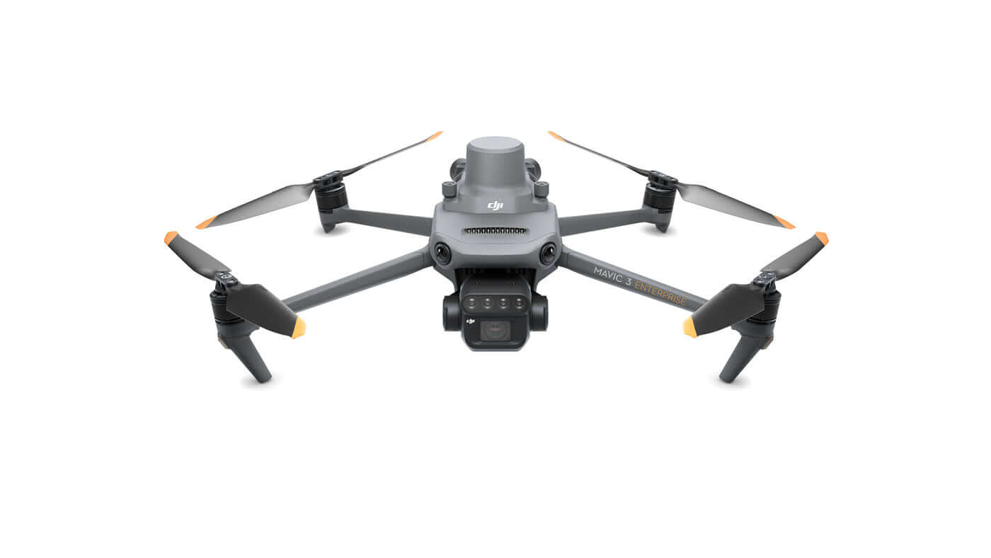 DJI Mavic 3M Multispectral Enterprise Drone with four propellers and a sleek design, ideal for advanced aerial solutions.