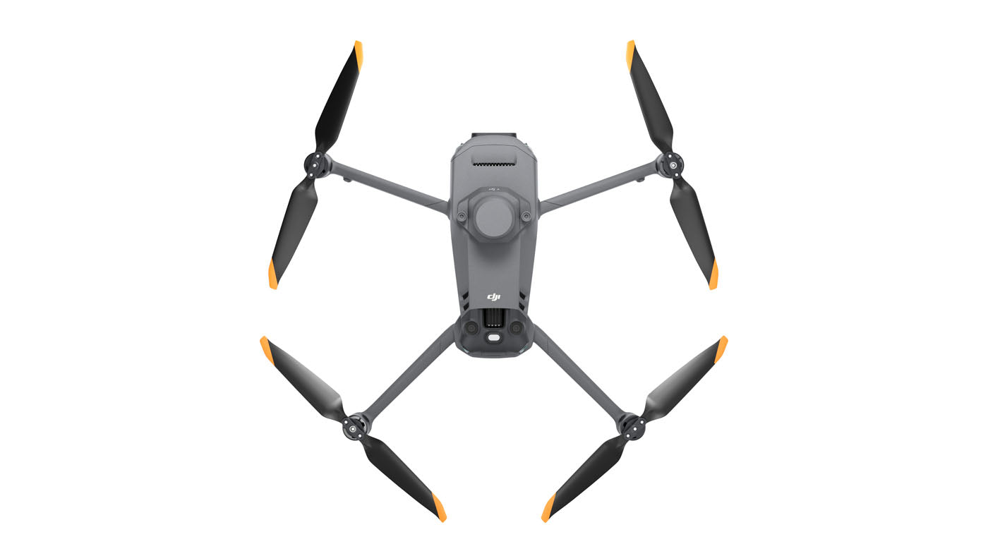 DJI Mavic 3M Multispectral Enterprise Drone top view with four propellers and camera.